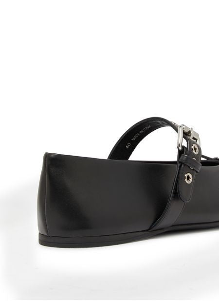 MIU MIU レザー バレリーナシューズ - Image 7