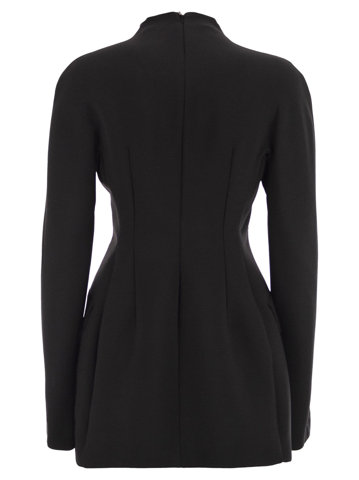 Sportmax SportMax Tefriteショートストレッチウールドレス - Image 7