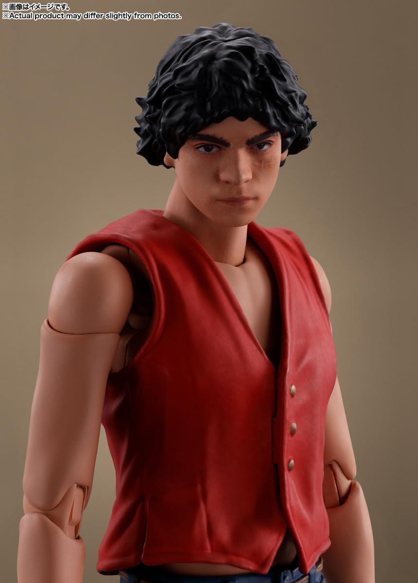 S.H. Figuarts Monkey D. Luffy (A Netflix Series: One Piece), Approx. 5.7 inches (145 mm), PVC & ABS, Pre-painted Action Figure