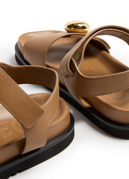 LOEWE Pebble fussbett sandal in soft calfskin - Image 7