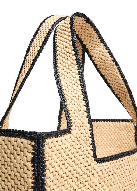 LOEWE Font large raffia tote bag - Image 7