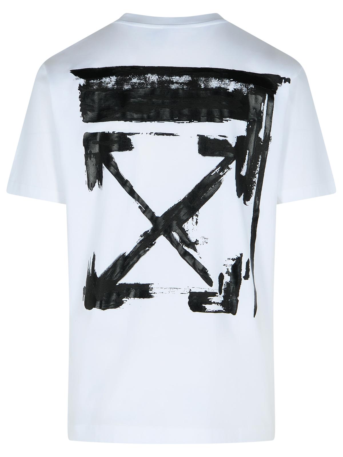 Off Off White 'Ink Arrow' White Cotton T Shirt - Image 7