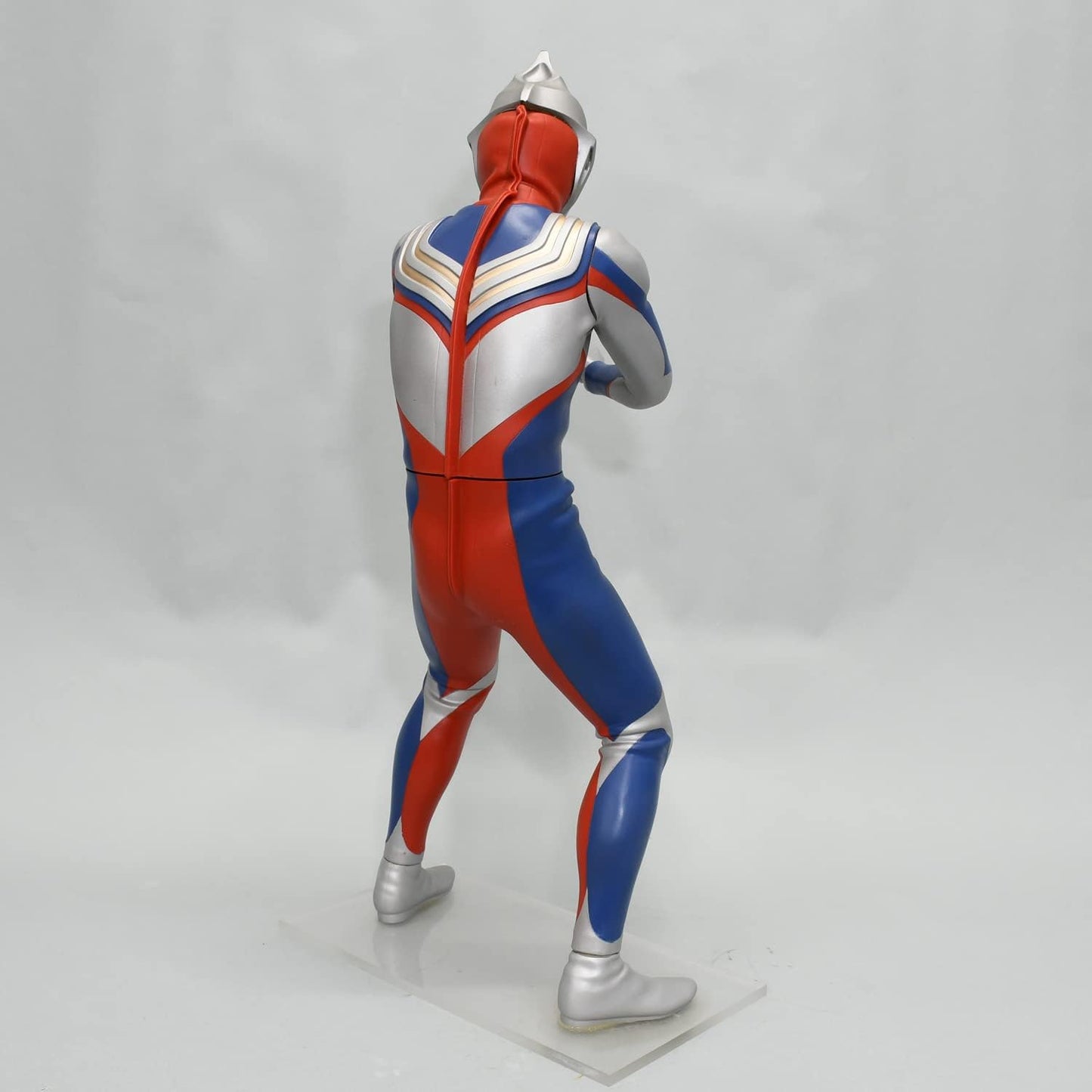 Ultraman Tiga 4571587310586 Mega Soft Vinyl Kit, Reprint Edition, Non-scale, Total Height Approx. 15.7 inches (40 cm), Soft Vinyl, Unpainted, Assembly Kit, Red