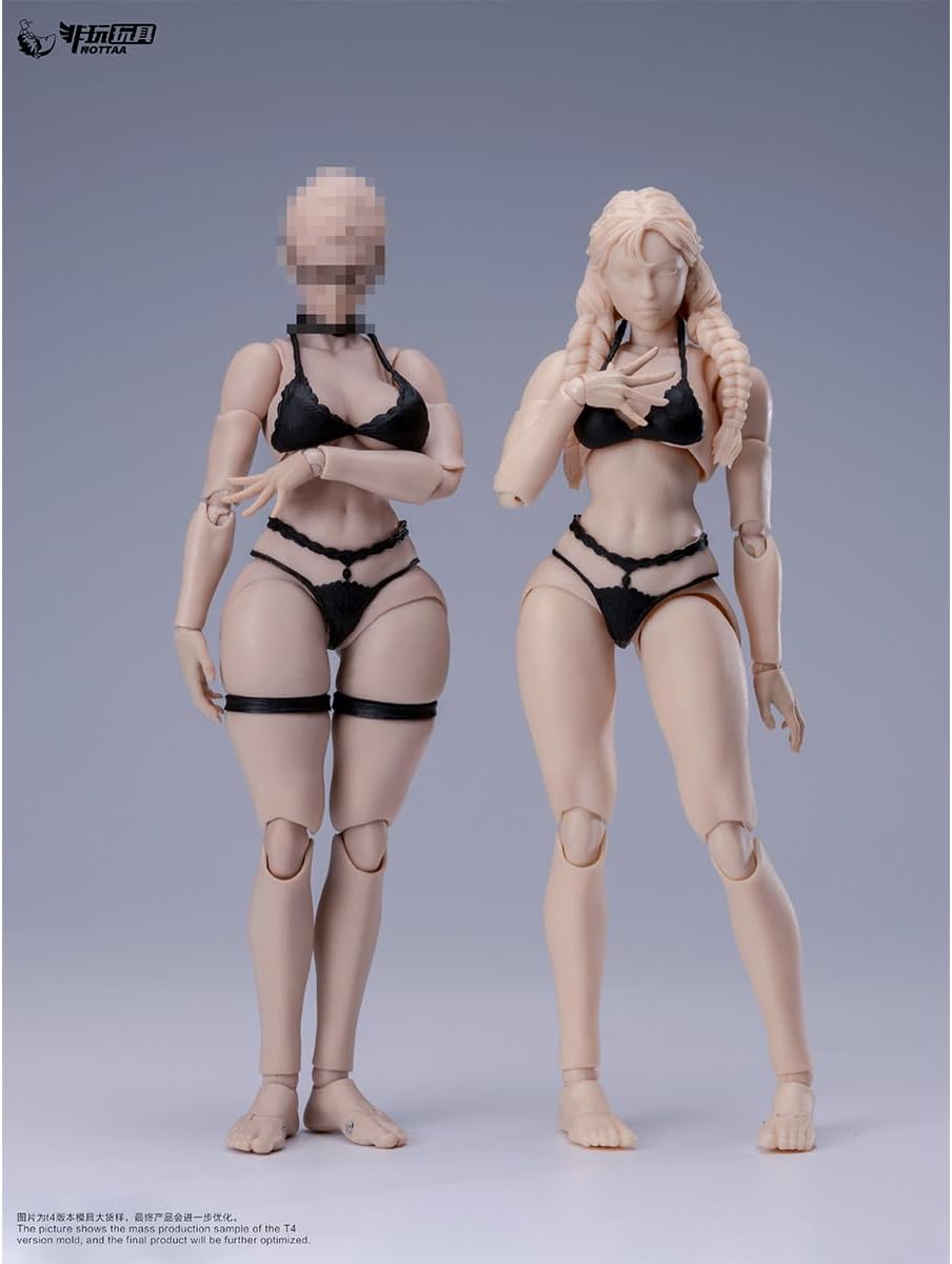 HiPlay NT-04 Non-Play Toy NOTTAA 1/12 Female Body Serena NT-04 Whitening Skin Removable Neck Parts Body Figure Super Movable