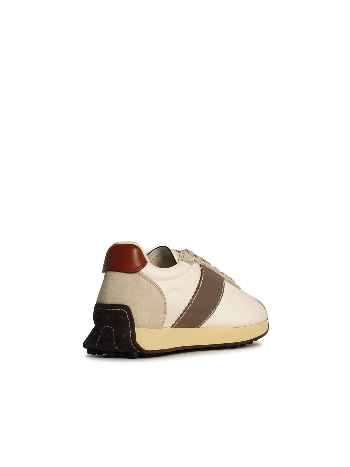 Tods トッド 'S 'T Vintage' Beigeリアブレンドスニーカー - Image 7