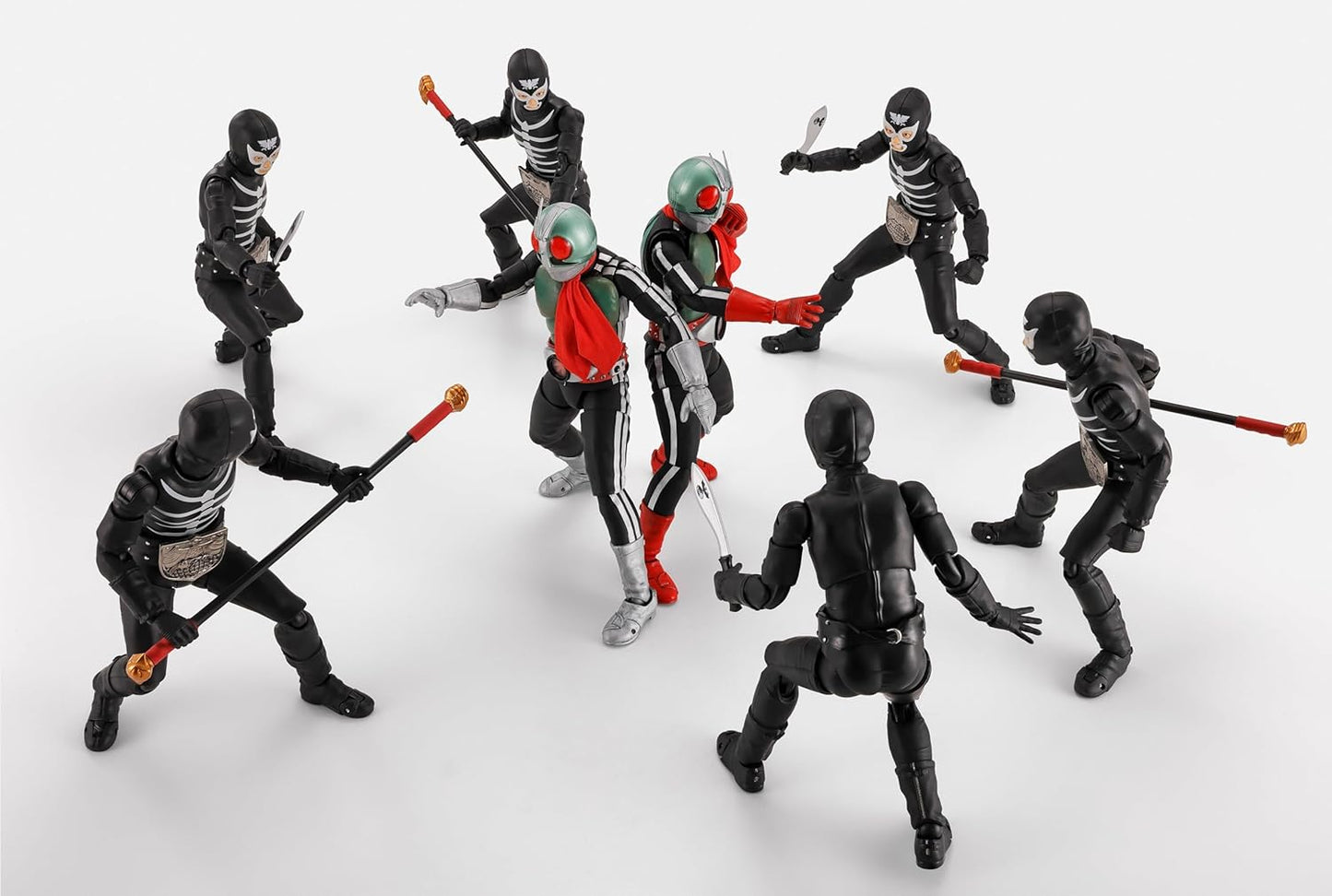 TAMASHII NATIONS S.H. Figuarts Kamen Rider Shocker Combatant Showa Phantom of Hell Edition, Approx. 5.7 inches (145 mm), PVC & ABS Pre-painted Action Figure