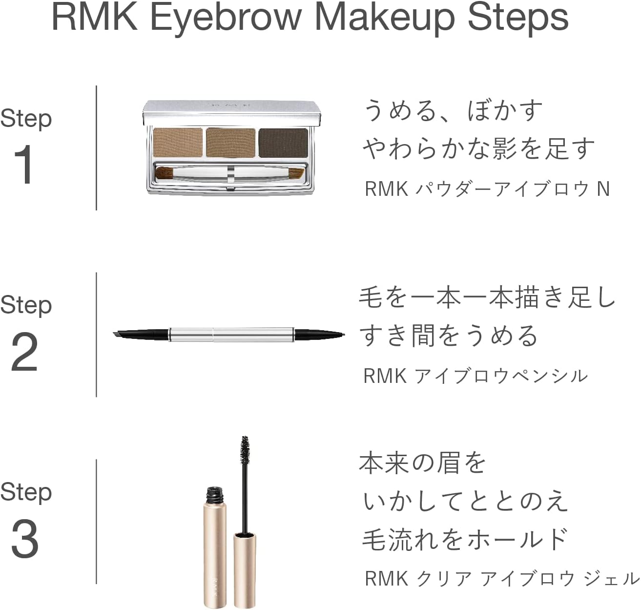 RMK Clear Eyebrow Gel Eyebrow Mascara Transparent