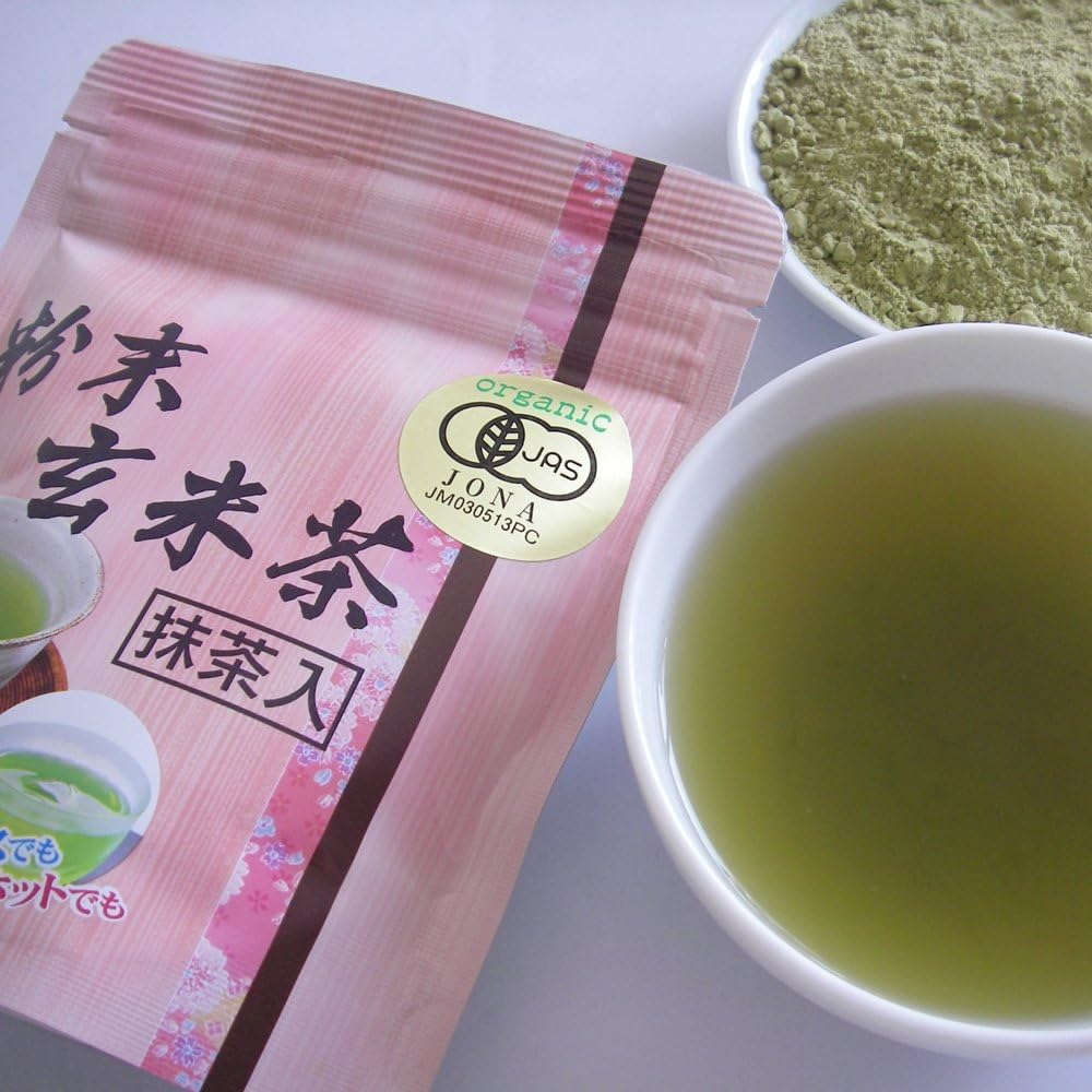 Organic Powdered Brown Rice Tea 1.4 oz (40 g) with Matcha