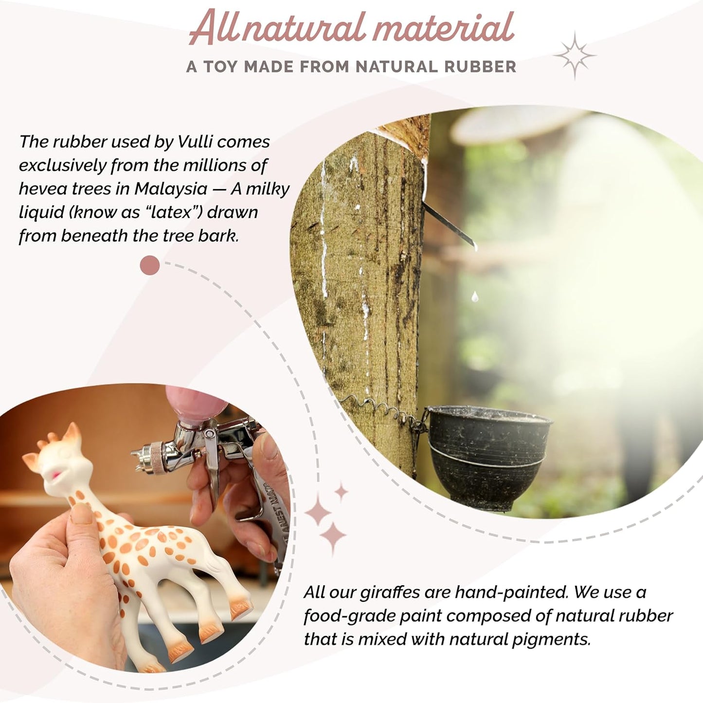 Vulli 616400 Tiny Spoon, Sophie The Giraffe, 7.1 inches (18 cm), Beige, Natural Rubber