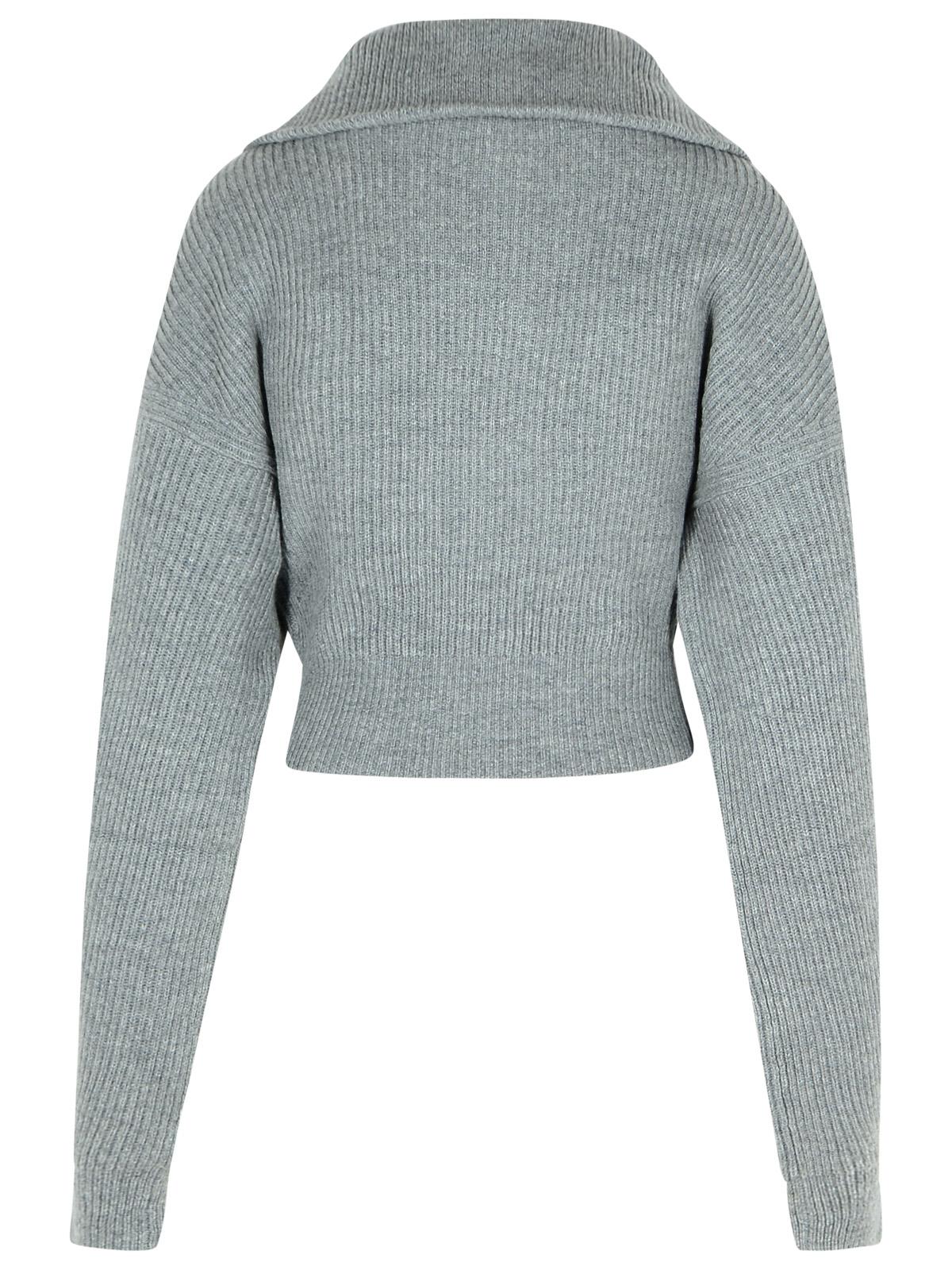 Sportmax SportMax 'Calipso'ミディアムグレーカシミアブレンドカーディガン - Image 7
