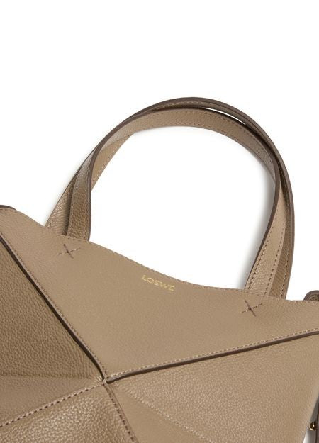 LOEWE Mini Puzzle Fold tote in soft grained calfskin - Image 7