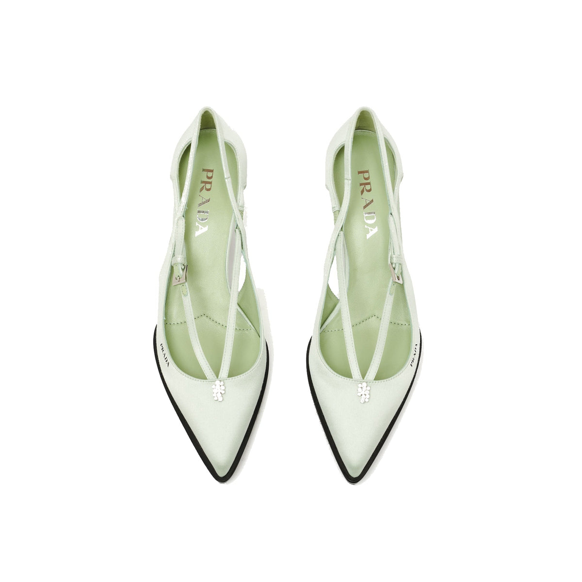 Prada プラダはサテンポンプを切り取りました - Image 7