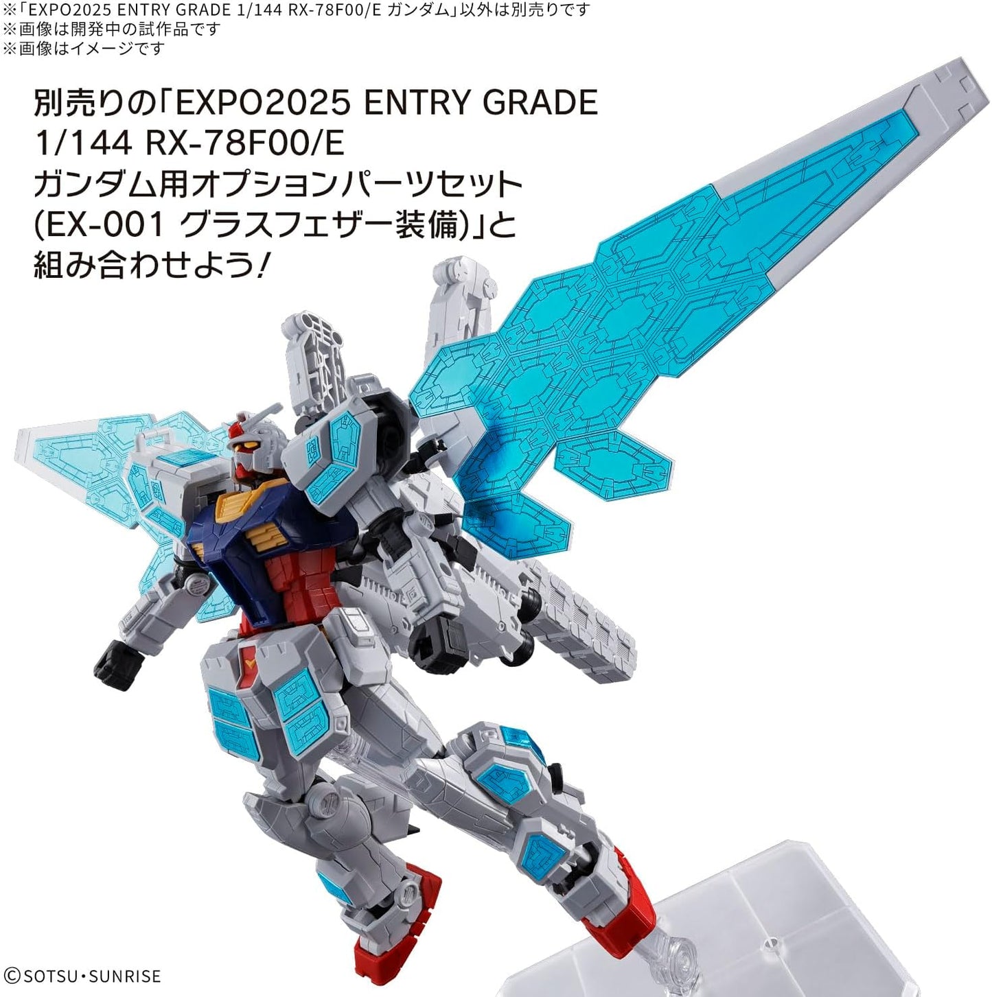 BANDAI SPIRITS EXPO2025 ENTRY GRADE EG RX-78F00/E Gundam 1/144 Scale Color-Coded Plastic Model