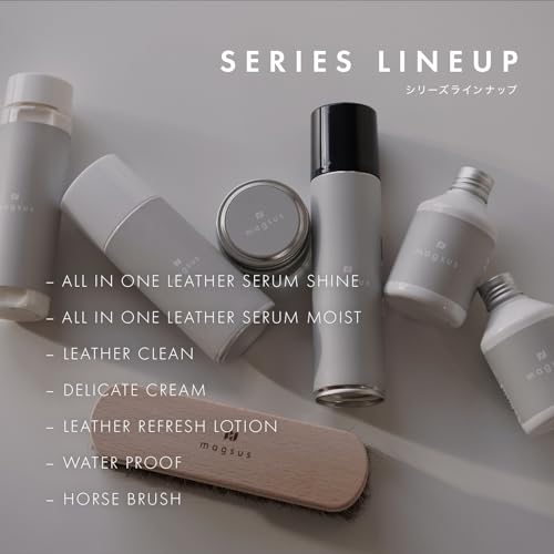Magus Leather Care, Refreshing Lotion, Bag, For Leather Accessories, Stain Remover, Glossy, Made in Japan, castle