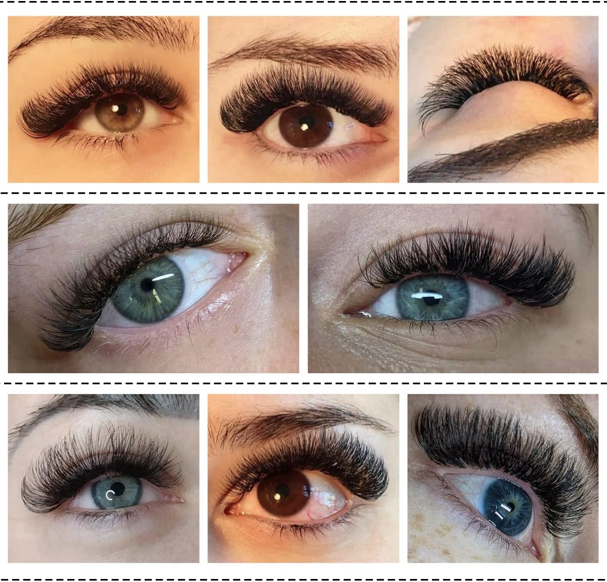 3 D Premade Fans 3 Boxes 3D Eyelash Extensions C/D Curl Thickness 0.07/0.10mm Length 8-15mm Matsueku Ultra Fine Light Lasting Natural Finish 3D Stem Long Eyelashes Extensions 3 Boxes (C-0.07mm, Black