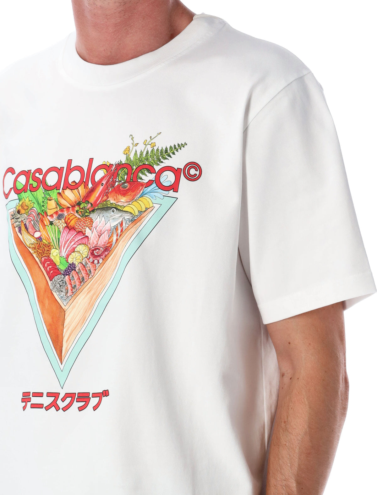 Casablanca カサブランカTシャツとポロスホワイト - Image 7