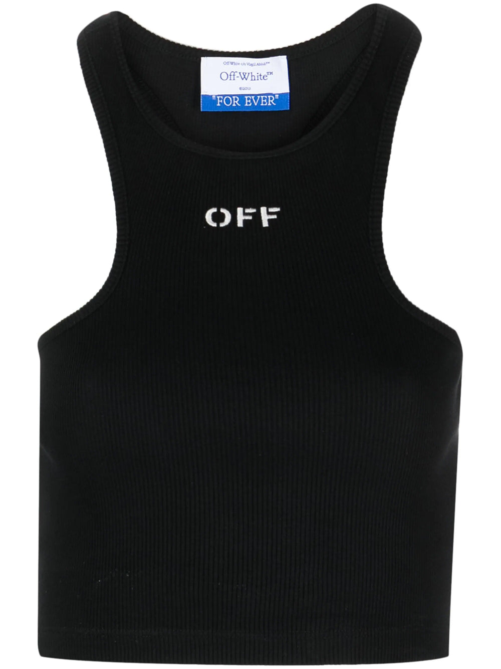 Off オフホワイトオフプリントクロップドトップ - Image 7