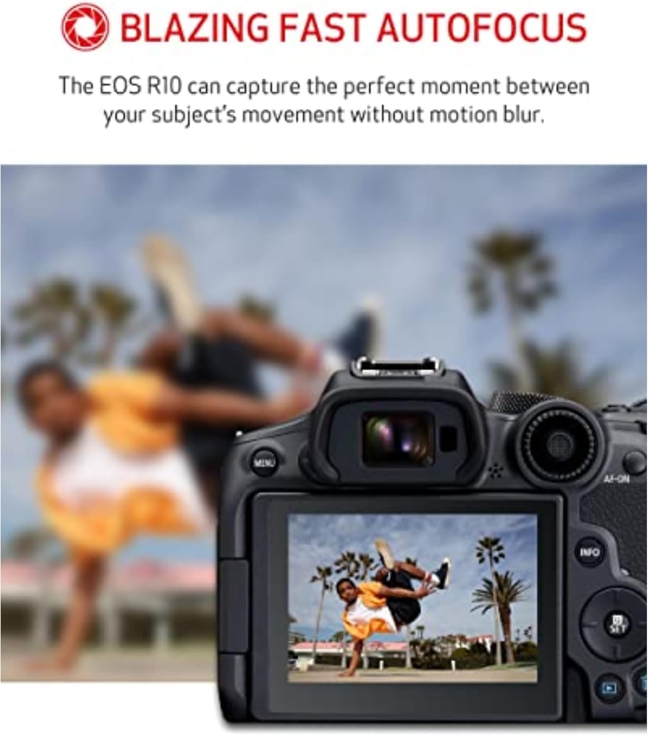 Canon EOS R10 Mirrorless Camera RF-S18-45mm F4.5-6.3 is STM Lens Kit Hybrid Camera 24.2MP CMOS (APS-C) Sensor for 4K Video Vlog Camera Content Creator (Black)
