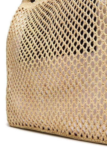 LOEWE Pebble Honeycomb Hobo in raffia - Image 7