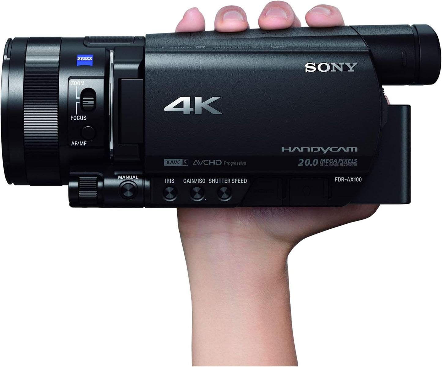 SONY ビデオカメラ FDR-AX100 4K 光学12倍 ブラック Handycam FDR-AX100 BC