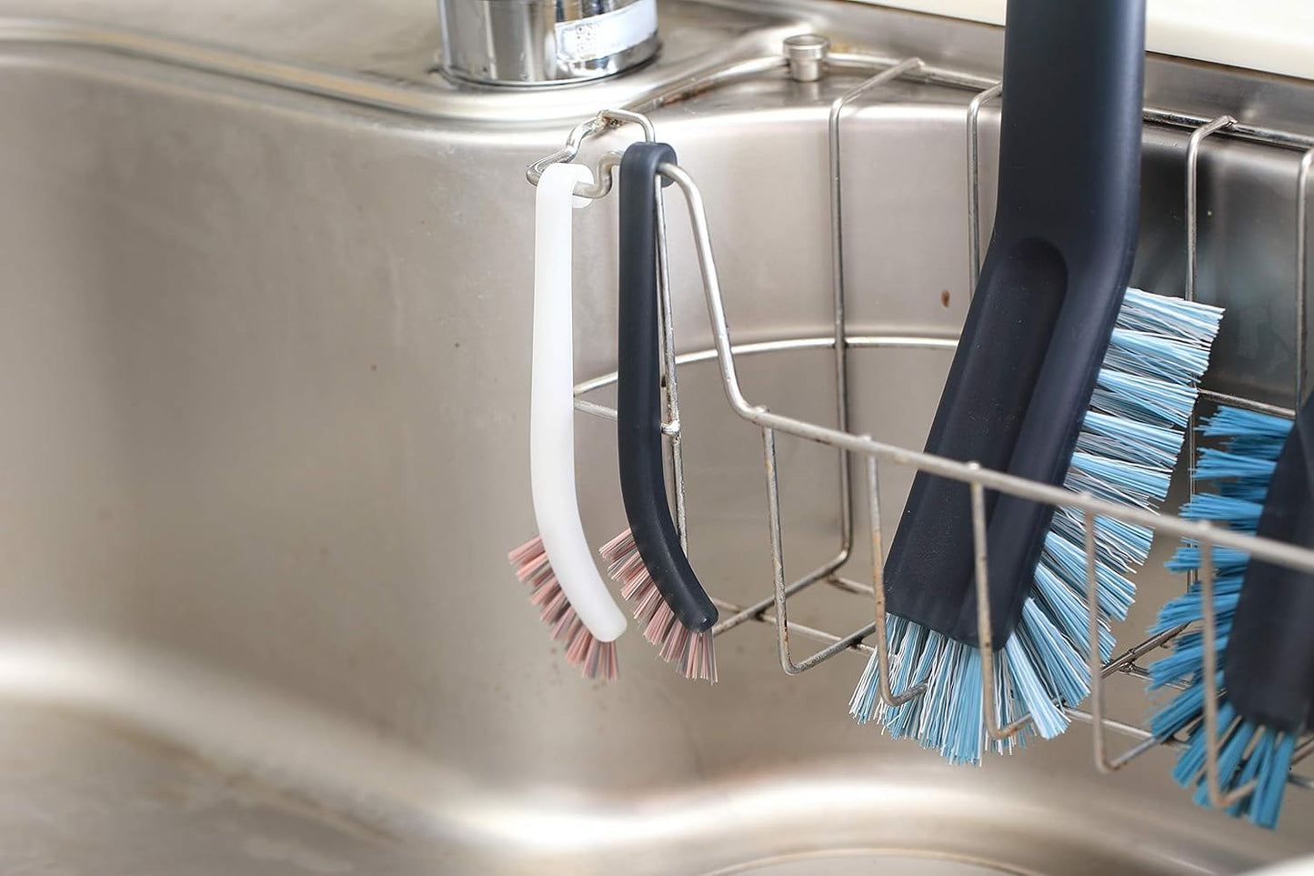 Seiei Kitchen Brush, White/Black, Length 0.6 x Width 4.7 x Height 3.0 inches (1.5 x 12 x 7.5 cm), Brush Craftsman Series, Pencil Brushes, Set of 4