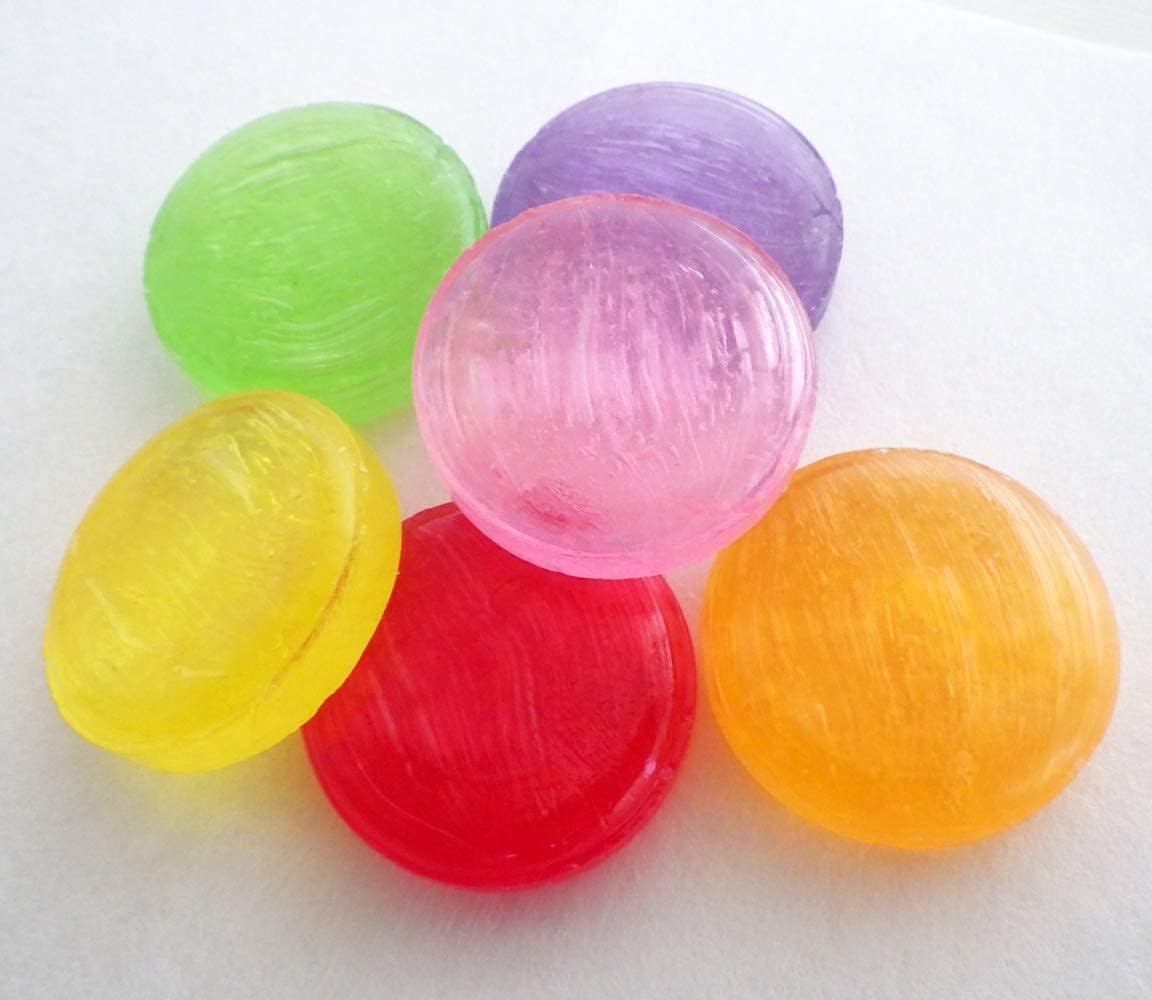 From September 1, 2024, Size Changes Sequentially (Diameter 1.1 to 1.0 inches (2.9 cm) to 1.0 inches (2.6 cm)), Gold Fan, Fruit Candy, 100 Pieces, Large Size, Stovetop Cooking, Value, Fruit Candy