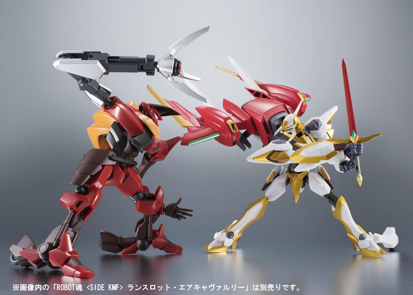 Robot Spirit Side KMF Code Geass Guren Nishiki with Arm Equipment, Articulated Action Figure, Approx. Size of 4.9 inches (125 mm), ABS/PVC Painted
