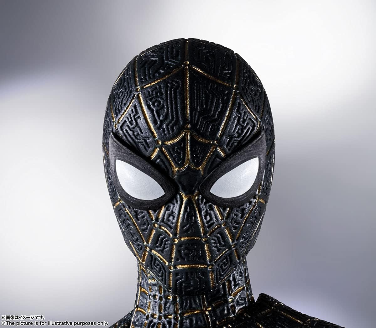 S.H. Figuarts Spider-Man Black & Gold Suit (Spider-Man: No Way Home) Approx. 5.9 inches (150 mm), ABS & PVC Pre-painted Action Figure