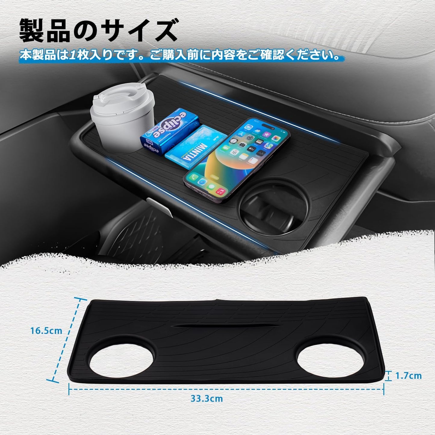 Mozan Compatible with Toyota Voxy Noah 80 Series Seat Back Table Mat Personal Table Mat VOXY NOAH 80 Series Early and Late Stage Table Protective Cover Anti-Slip Scratch Stain Resistant Interior Parts