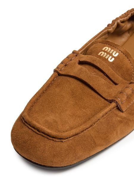 MIU MIU Soft suede loafers - Image 7