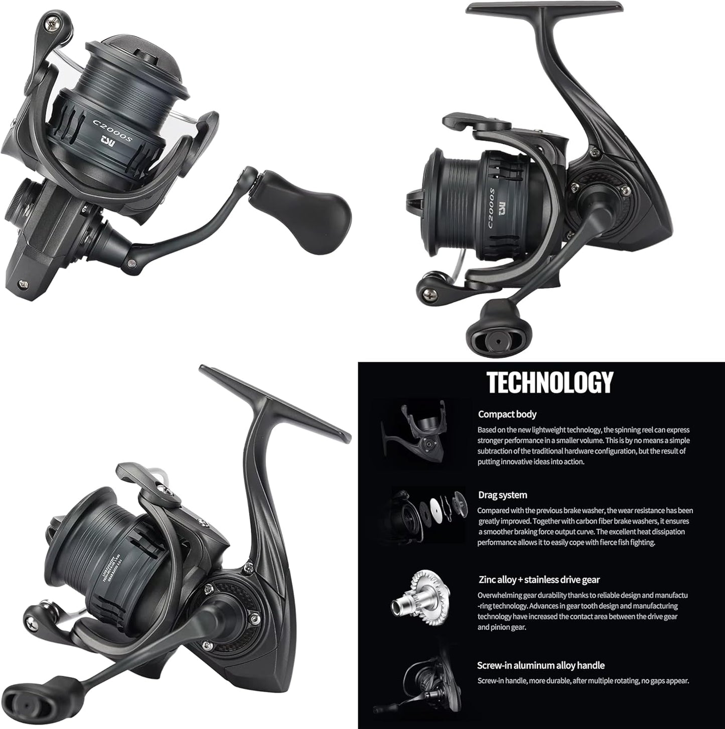Lightweight Carbon Frame Spinning Reel FRERE FLEL