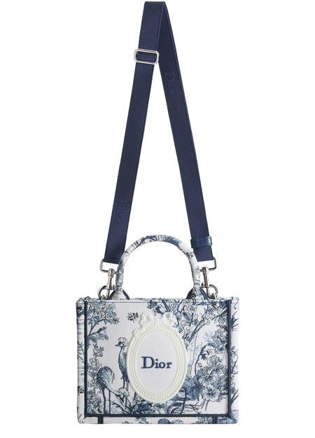 Mini Dior Book Tote with Strap - Image 7