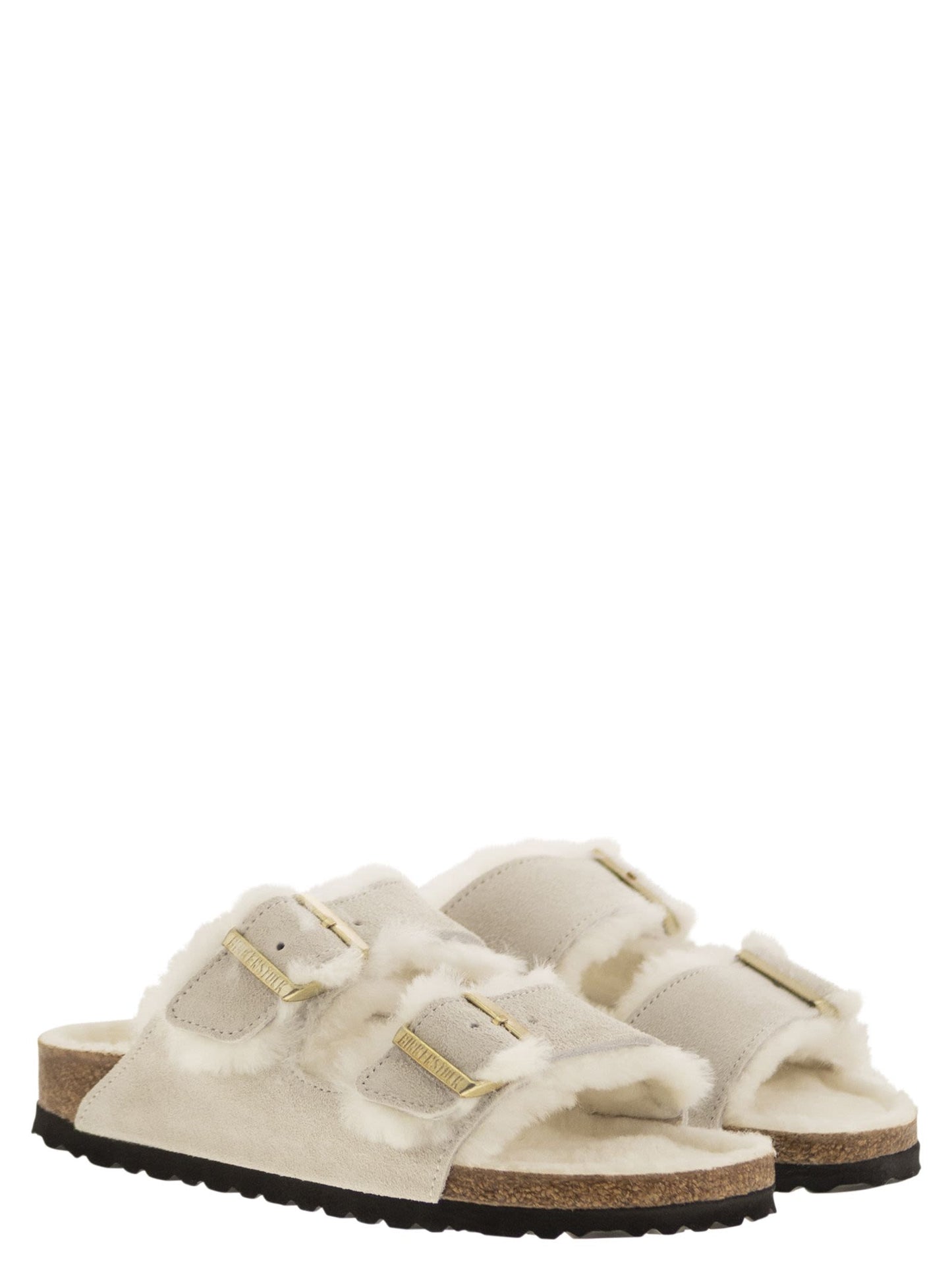 Birkenstock Arizona Suede Lamb Fur Slipper - Image 7