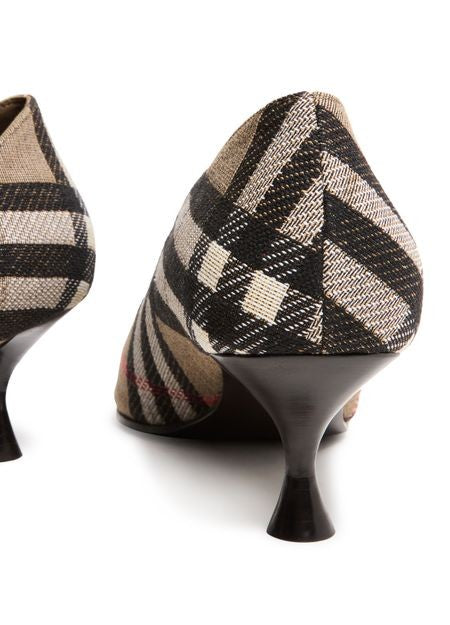 BURBERRY Check Cameo Pumps - Image 7