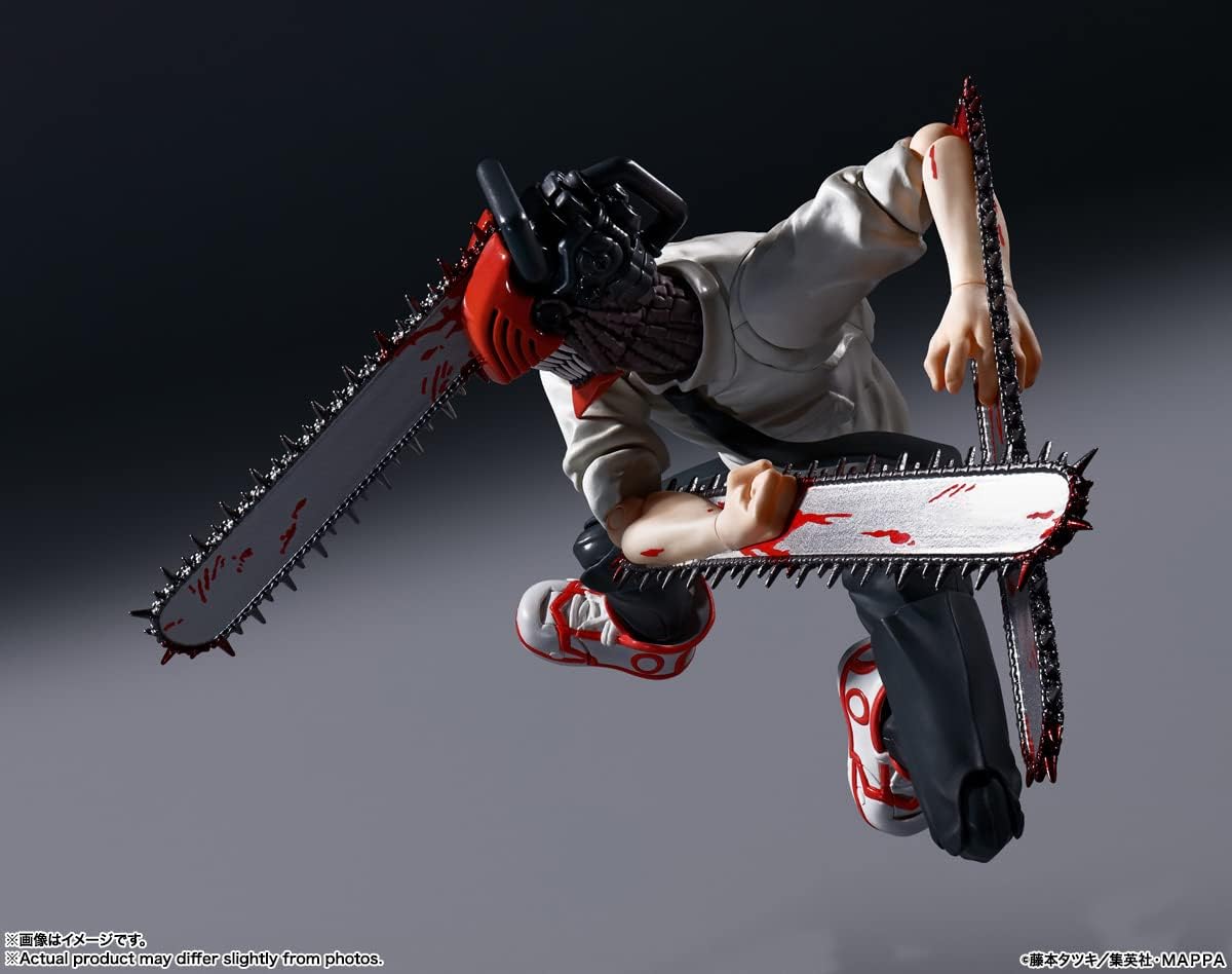 TAMASHII NATIONS S.H. Figuarts Chainsaw Man, Approx. 5.9 inches (150 mm), PVC & ABS, Pre-painted Action Figure