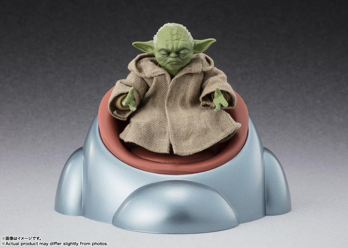 BANDAI SPIRITS S.H. Figuarts Star Wars Episode 3: Revenge of the Sith, Yoda Classic Ver., Approx. 2.8 inches (70 mm), PVC, ABS & Fabric, Pre-painted Action Figure
