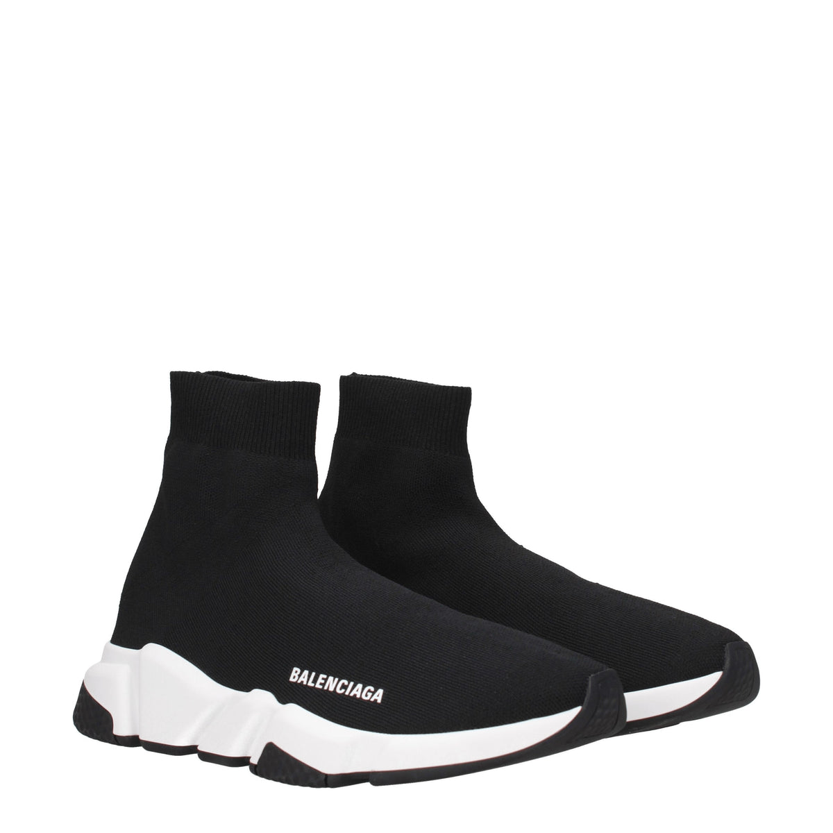 Balenciaga バレンシアガスニーカースピードメンズファブリックブラック/ホワイト - Image 8