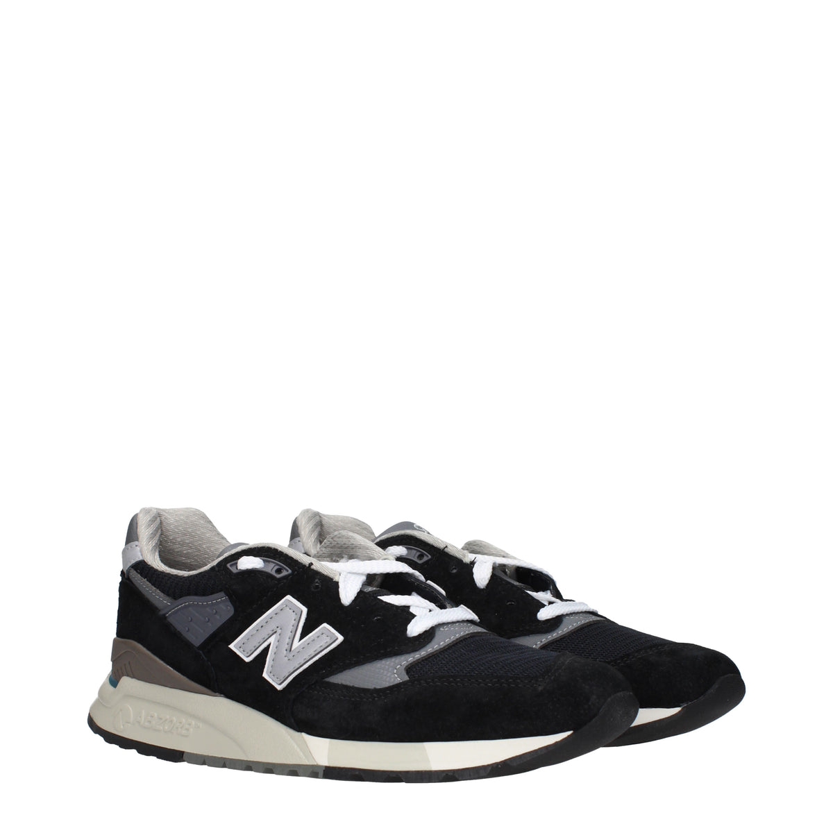 Designer Brand ニューバランス 998 メンズs スエード スニーカー ブラック/セメント - Image 8