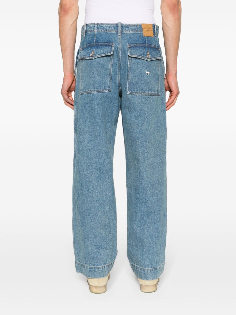 Maison Maison Kitsune 'ワークウェアデニムコットンジーンズ - Image 8