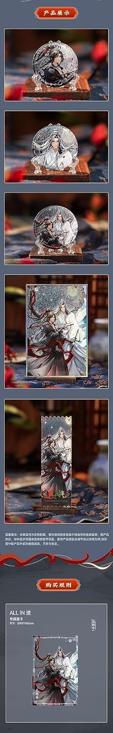 "Magesoshi" Geki Muenyi & Indigo Forget All In Set Can Badge Acrylic Colored Paper Anime Area Official Goods