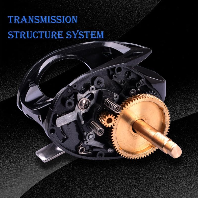 Decrk Saltwater Fishing Baitcasting Reel with Single Handle Drag Force 15kg Ratio 6.4:1 Marine Waterproof Baitcasting Reel