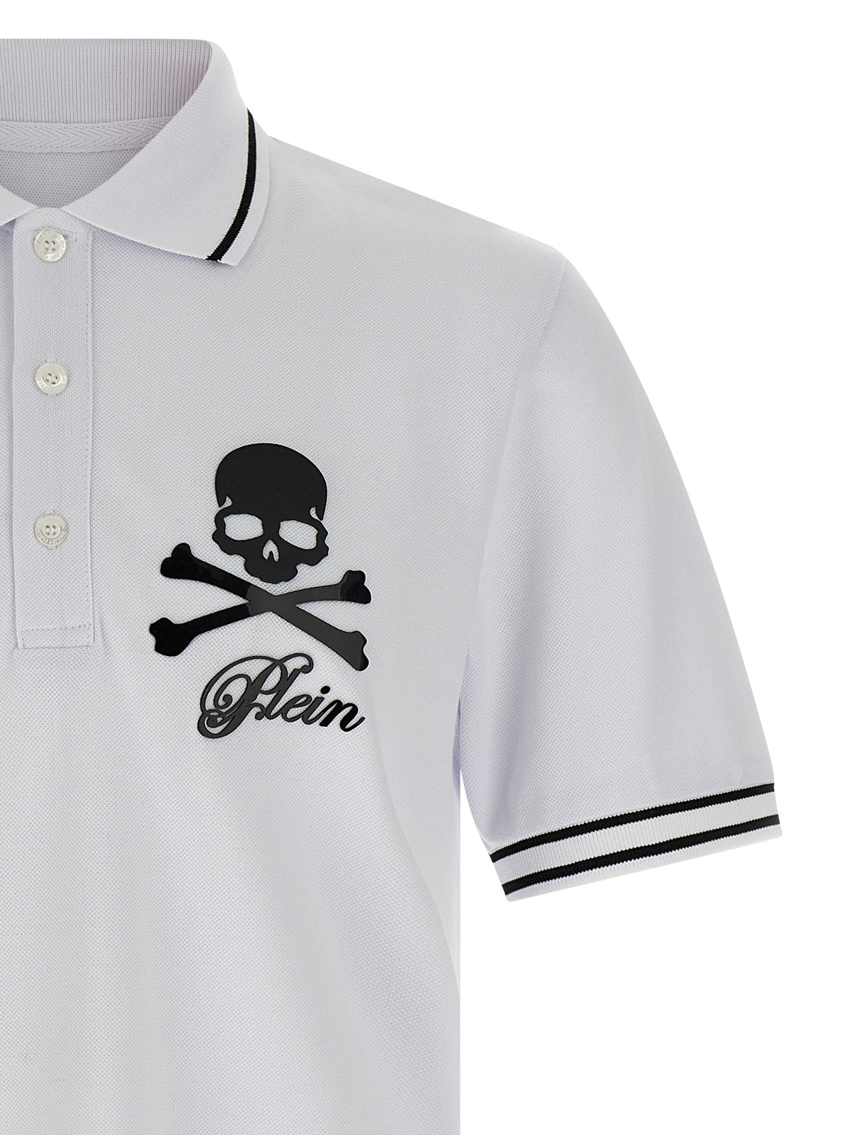 Philipp Philipp Plein 'Skull&Bones' Polo Shirt - Image 8