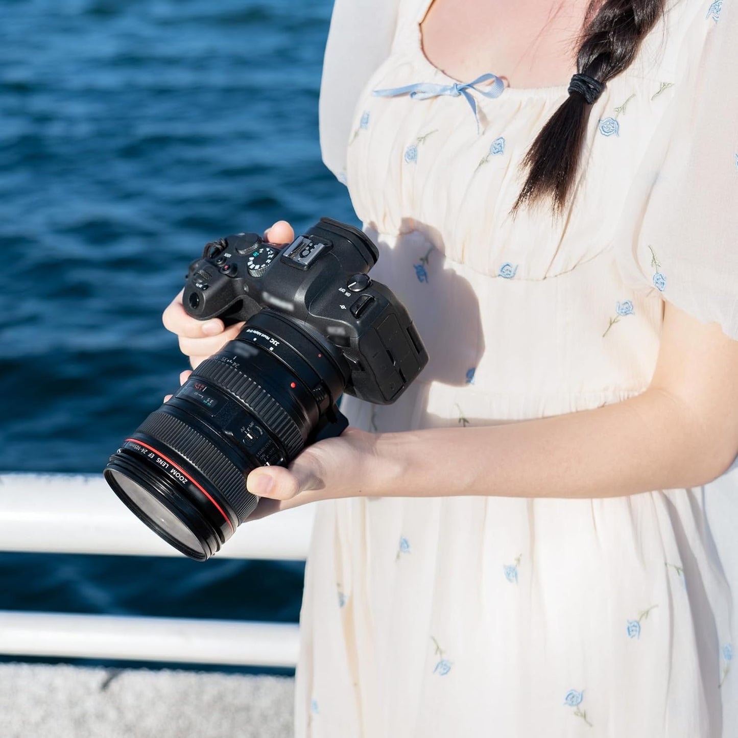 【Improved Version】JJC EF-EOSR Lens Mount Adapter for Canon EF/EF-S to RF Mount Convert for Canon EOS R5 Mark II R100 R8 R50 R6II R7 R10 R3 R6 R5 R5C R RP Ra Camera with Auto Focus Auto Aperture Arca