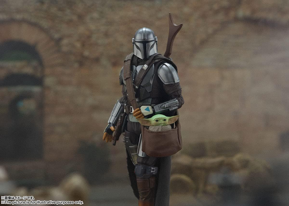 S.H. Figuarts Star Wars The Mandalorian (Din Jarin) Approx. 5.9 inches (150 mm), ABS & PVC & Fabric, Pre-painted Action Figure
