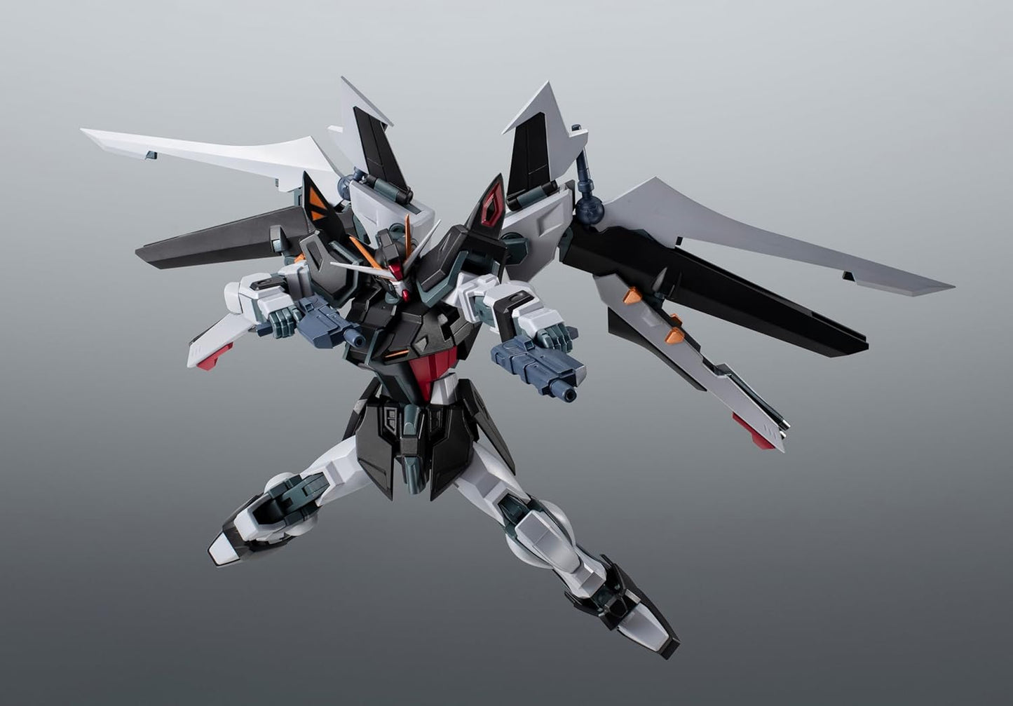 TAMASHII NATIONS ROBOT SPIRITS Mobile Suit Gundam SEED C.E.73 - STARGAZER- GAT-X105E+AQM/E-X09S Strike Noir Gundam Ver. A.N.I.M.E. Approx. 4.9 inches (125 mm) PVC & ABS Pre-Painted Action Figure