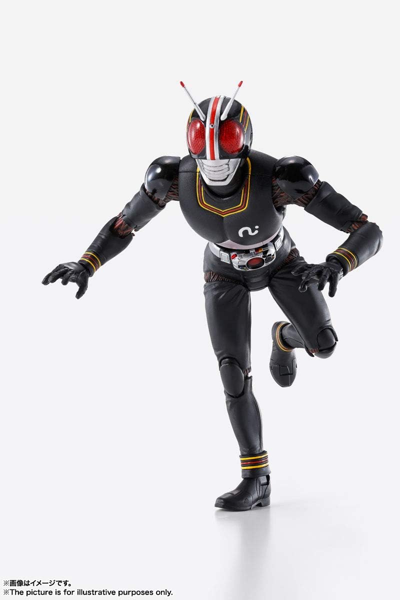 Tamashi Nations S.H. Figuarts (True Bone Carving Manufacturing Method), Kamen Rider Black, Approx. 5.9 inches (150 mm), ABS & PVC Pre-painted Action Figure