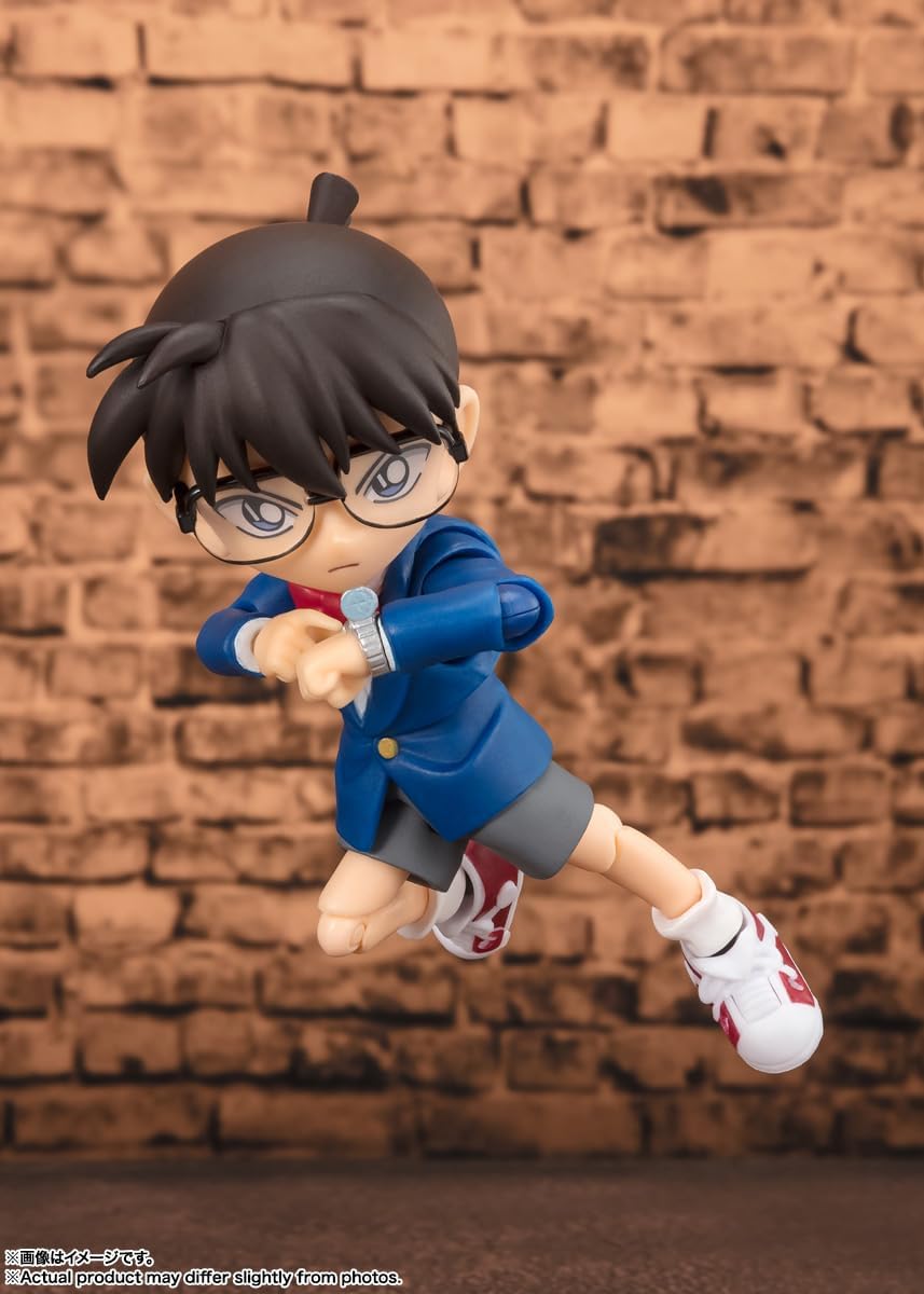 S.H. Figuarts Detective Conan Edogawa Conan - Solved Edition, Approx. 3.5 inches (90 mm), ABS & PVC Pre-painted Action Figure