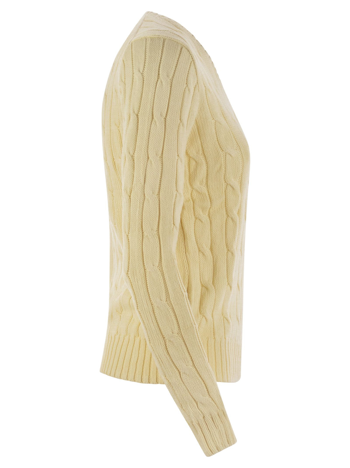 Polo Polo Ralph Lauren Plaited Cotton V Neck Seater - Image 8