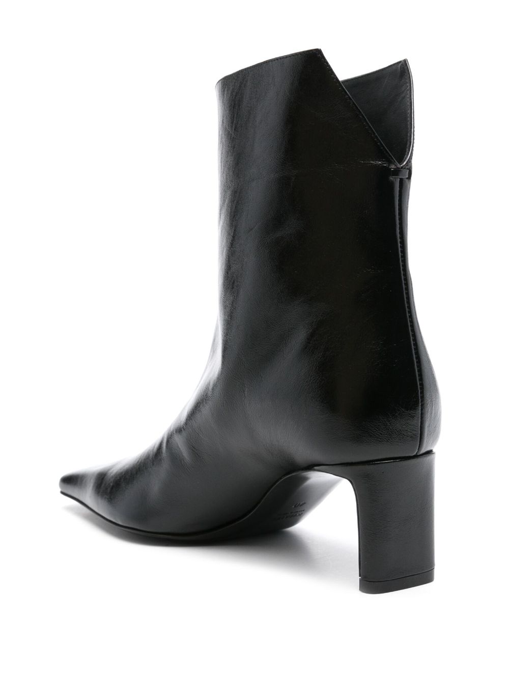 Khaite Khaite Ona Leather Ankle Boots - Image 8