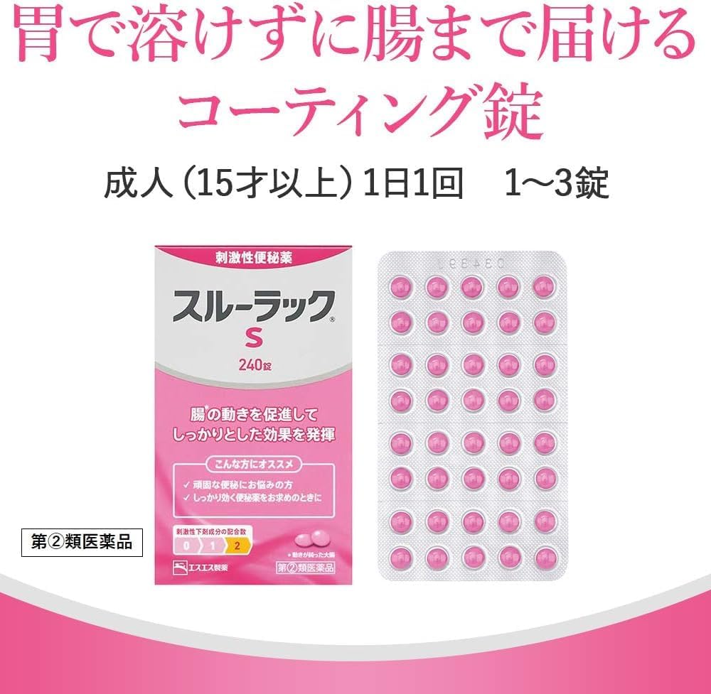 【指定第2類医薬品】スルーラックS 240錠